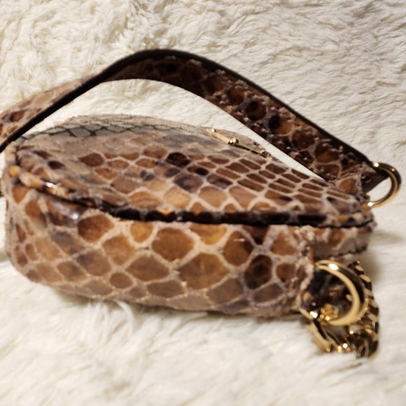 Nwt  Michael Kors Snakeskin Crossbody Bag Purse m - Picture 15 of 15